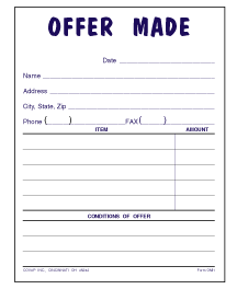 OFFER MADE (SINGLES)
