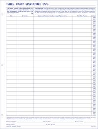 Third Party Signature Log