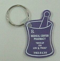 Mortar & Pestle Shaped Key Rings
