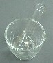 GLASS MORTAR & PESTLE
