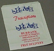 11 3/4 x 14 1/2 Flat Bag with Imprint