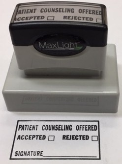 Counseling Information Pre-Inked Stamp