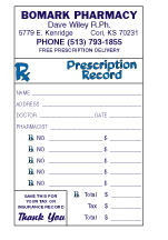 Prescription Record Slips