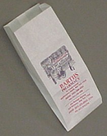 3 ½ x 1 ½ x 10 Gusset Bag with Imprint