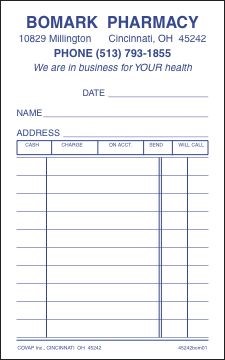 DUPLICATE (2-PART) SALES SLIPS