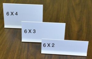 ADHESIVE BASE SHELF DIVIDER 6 x 3