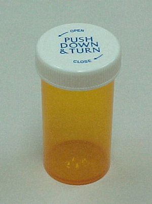 Vials with Child Resistant Caps