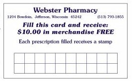 Frequent Buyer Cards