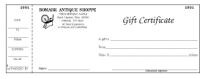 GIFT CERTIFICATES for Antique