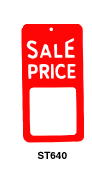 ST640 'Sale Price' RED & WHITE TAGS