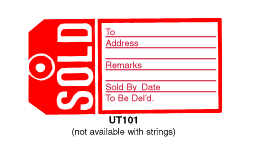 UT101 SOLD TAGS
