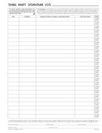 THIRD PARTY SIGNATURE LOG