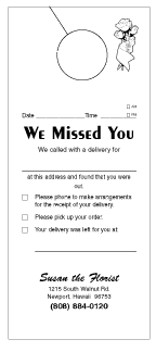 Delivery Door Hanger for Florist
